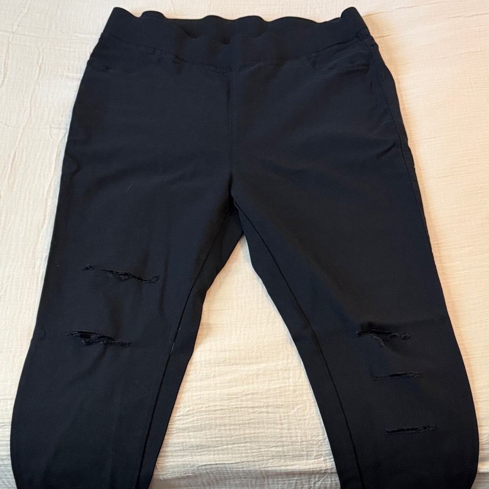 Black Ripped Jeggings